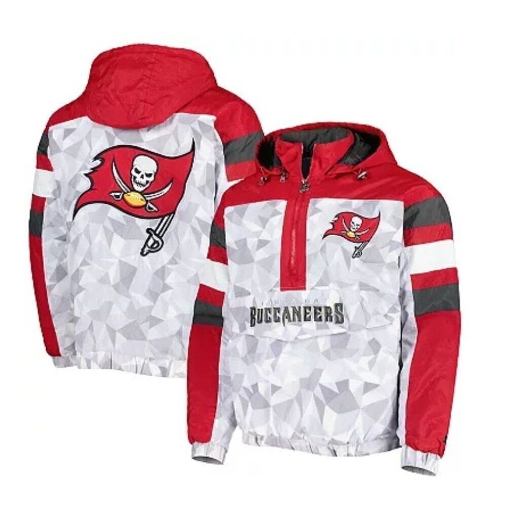 Men's Starter White/Red Tampa Bay Buccaneers Thursday Night Gridiron Jacket XL